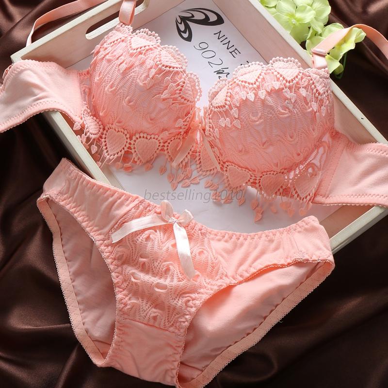 Sexy Women Lace Lingerie Underwear Push Up Padded Bra Set Brassiere Knickers Ebay 7848